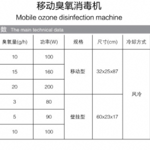 移動臭氧消毒機